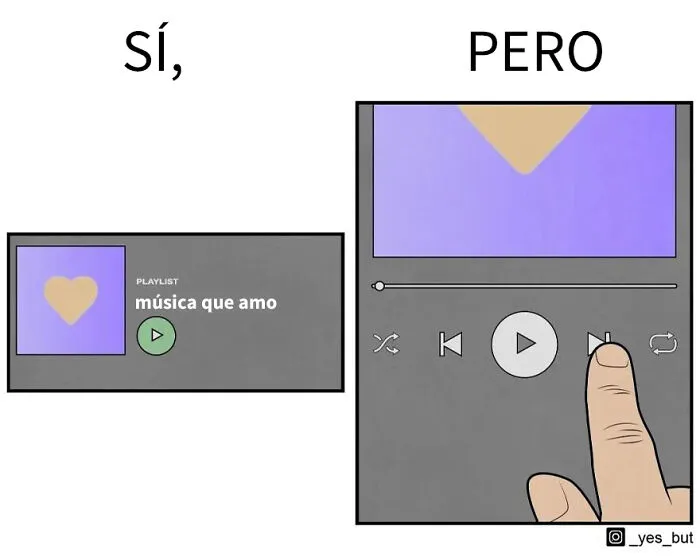 Este ilustrador revela contradicciones de la sociedad con sus cómics irónicos "Sí, pero..."