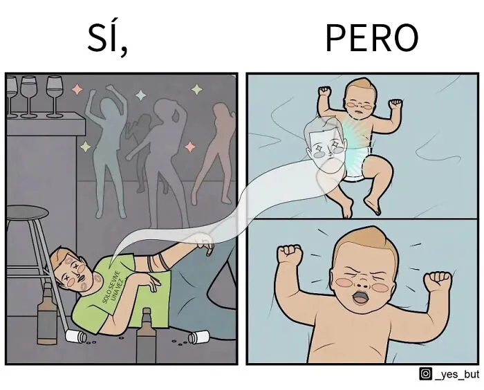 Este ilustrador revela contradicciones de la sociedad con sus cómics irónicos "Sí, pero..."