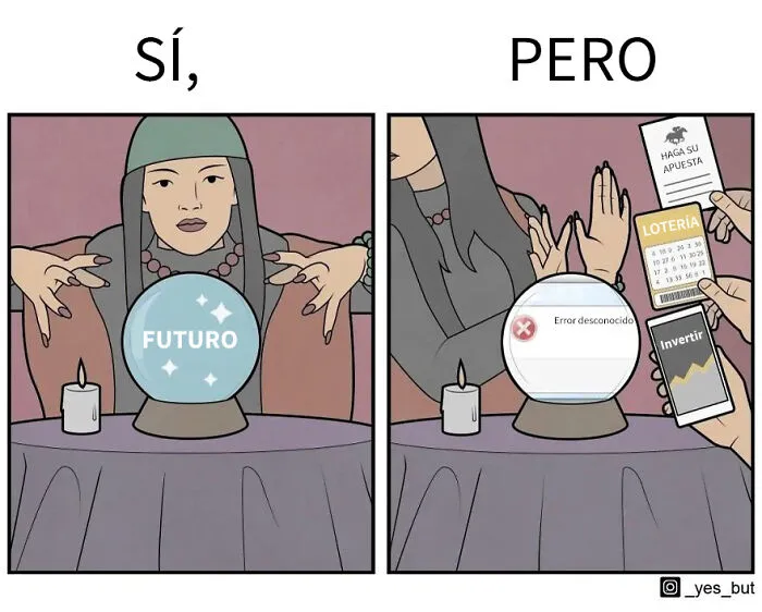 Este ilustrador revela contradicciones de la sociedad con sus cómics irónicos "Sí, pero..."