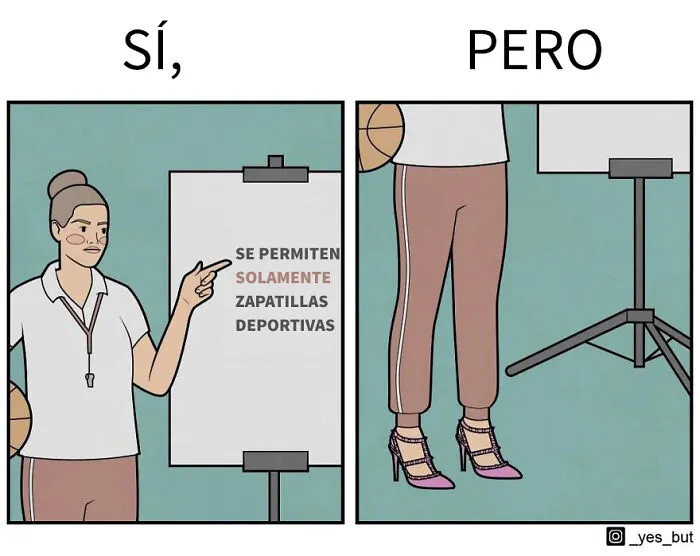 Este ilustrador revela contradicciones de la sociedad con sus cómics irónicos "Sí, pero..."