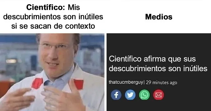 20 Divertidísimos memes científicos que harán las delicias de los cerebritos