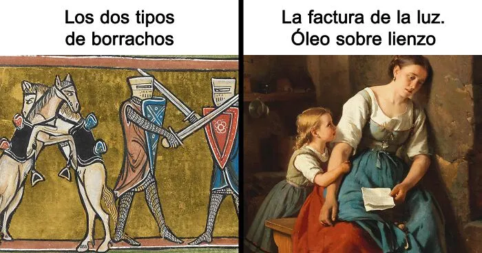 20 Divertidos memes de arte clásico demostrando que nada ha cambiado en cientos de años (nuevas imágenes)