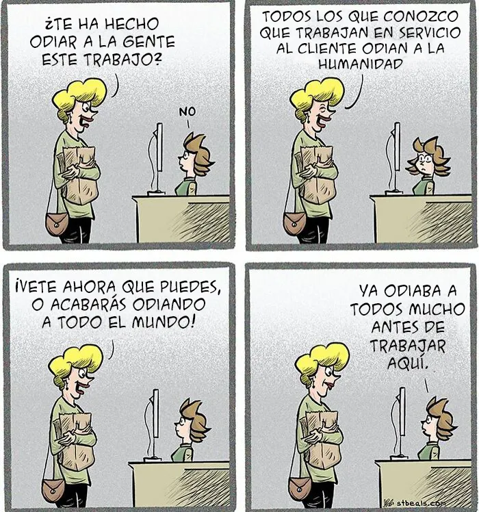 10 Nuevos y divertidos cómics con los que se identificarán quienes trabajan de cara al público