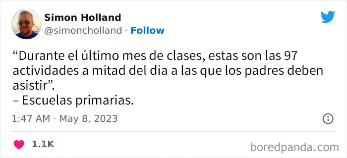 20 tuits divertidos con los que padres y madres podrán sentirse muy identificados
