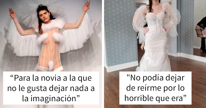 20 Vestidos de novia sencillamente feos, horrendos o ridículos de los que se burlaron en internet