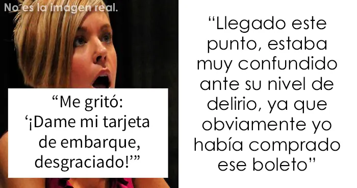 Esta Karen intentó quitarle el asiento de avión a un hombre y armó un escándalo cuando él quiso recuperarlo