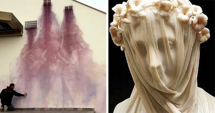 30 Fotos de arte accidental e intencionado compartidas en "Lost Found Art"