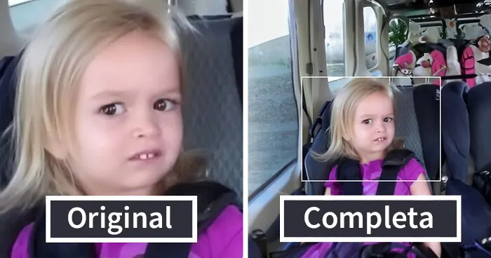Este chico probó el Relleno generativo de Photoshop para ampliar sus memes y fotos favoritas