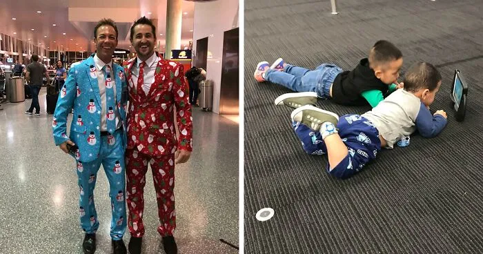35 Fotos divertidísimas, enternecedoras y francamente extrañas tomadas en aeropuertos