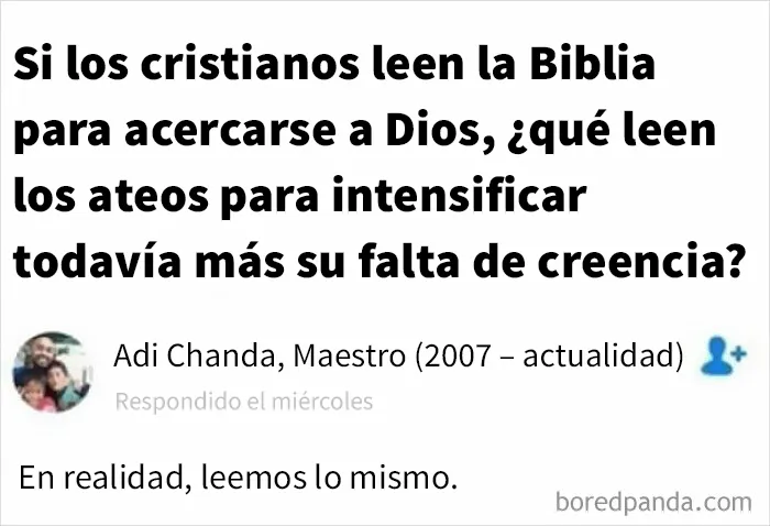 No esperaba recibir esta respuesta