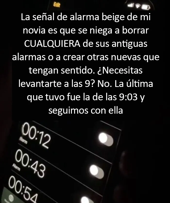 20 Personas comparten divertidas y a veces extrañas "Señales de alarma beige" de sus parejas