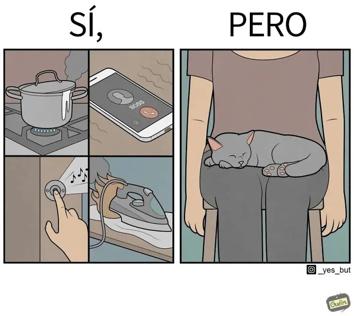 «Sí, pero»: 15 Nuevas e ingeniosas ilustraciones sobre nuestras contradicciones humanas (edición mascotas)
