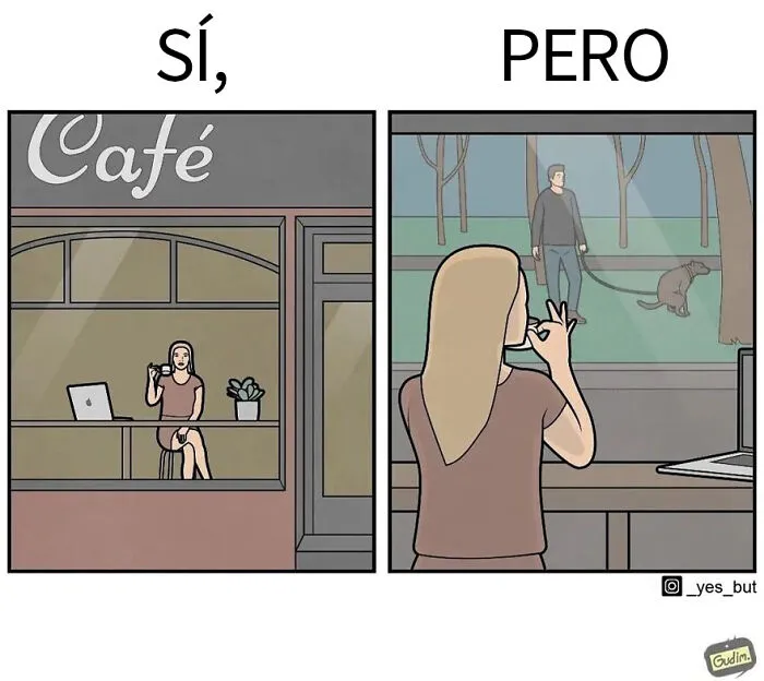 «Sí, pero»: 15 Nuevas e ingeniosas ilustraciones sobre nuestras contradicciones humanas (edición mascotas)