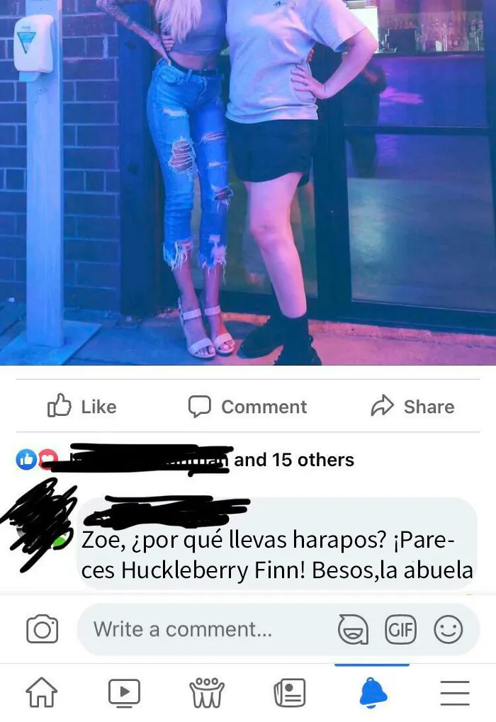 El comentario salvaje de mi abuela