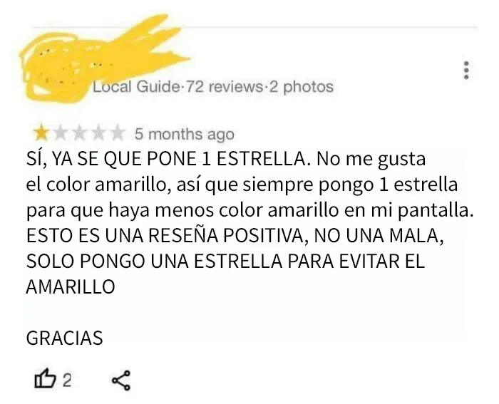Odio el amarillo