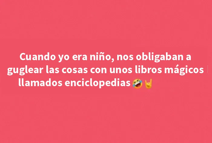 Echo de menos investigar en la enciclopedia