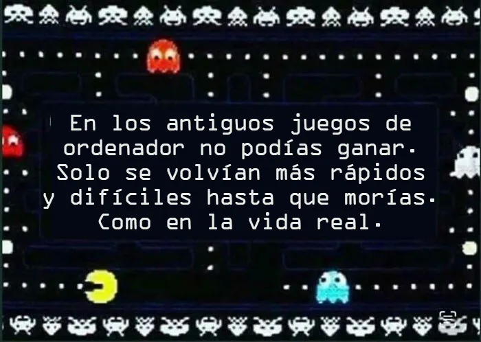 Me parece que somos los únicos que aceptamos esta realidad