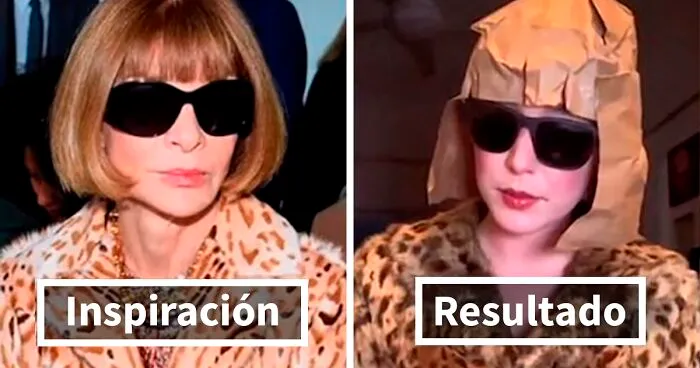 Esta mujer usa artículos cotidianos para recrear los atuendos de las celebridades y los resultados son súper divertidos
