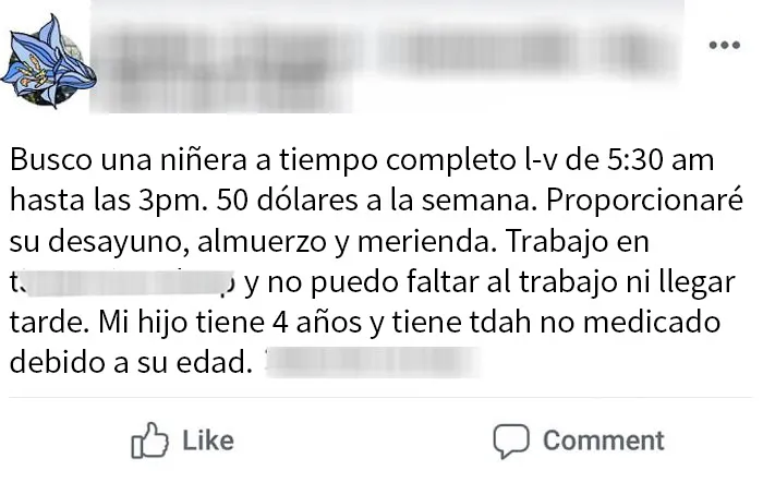 ¿Cuánto cuesta cuidar a tiempo completo a un niño con necesidades especiales?