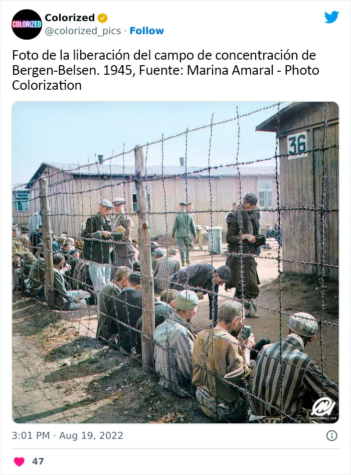 25 Impresionantes fotos históricas coloreadas que ofrecen una nueva perspectiva de tiempos pasados