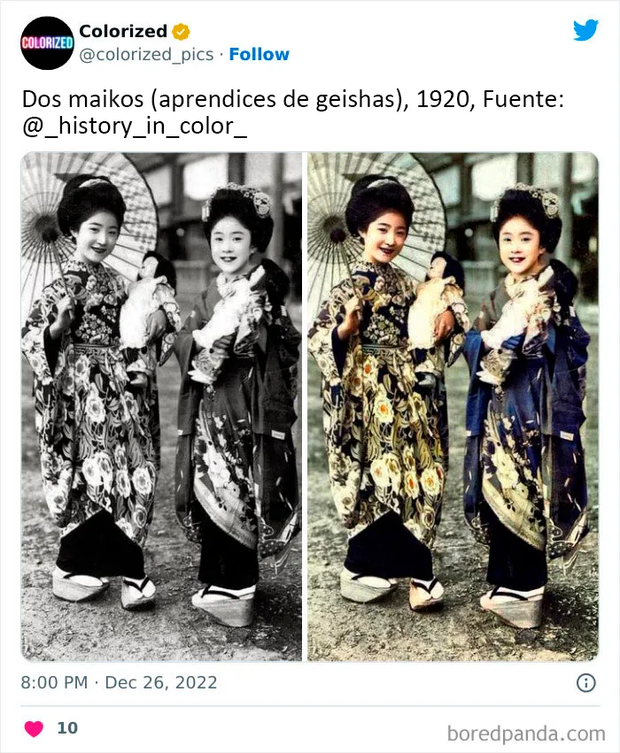 25 Impresionantes fotos históricas coloreadas que ofrecen una nueva perspectiva de tiempos pasados