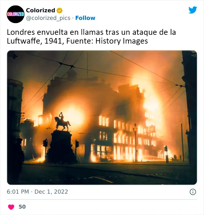 25 Impresionantes fotos históricas coloreadas que ofrecen una nueva perspectiva de tiempos pasados
