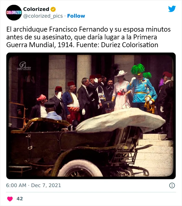 25 Impresionantes fotos históricas coloreadas que ofrecen una nueva perspectiva de tiempos pasados
