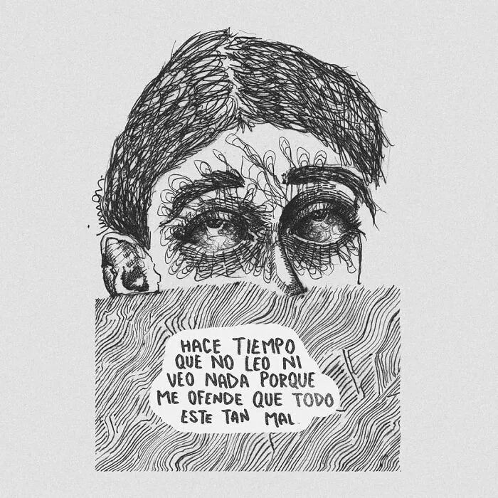 Este dibujante argentino mezcla el surrealismo con los sentimientos en sus ilustraciones
