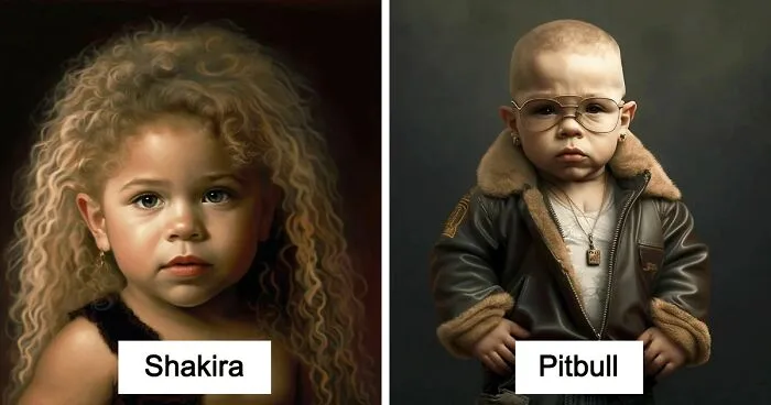 El adorable aspecto que tenían estas 50 celebridades cuando eran bebés, según la IA
