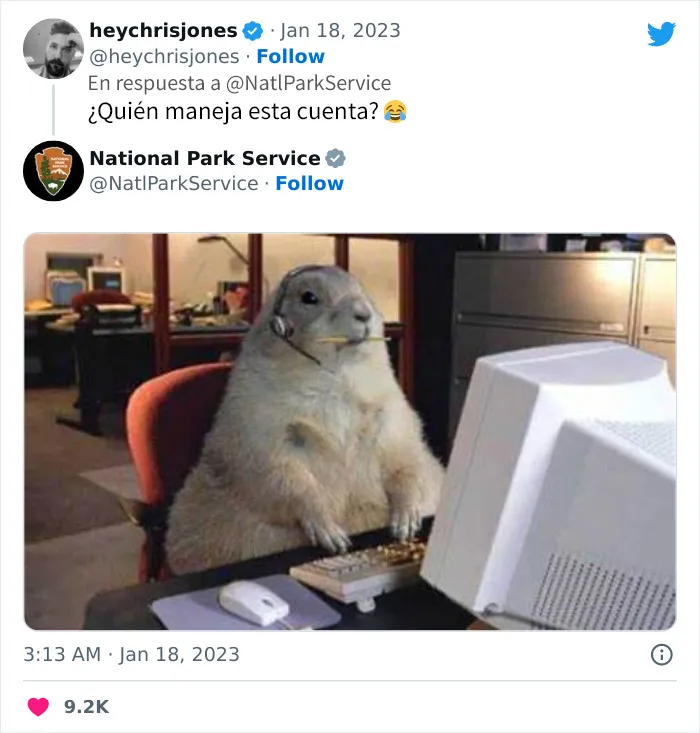 20 Tuits geniales del Servicio de Parques Nacionales que están haciendo reír a todo el mundo