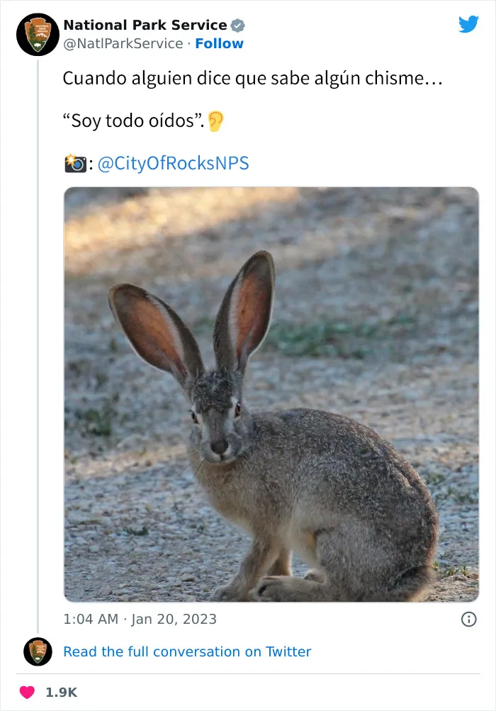 20 Tuits geniales del Servicio de Parques Nacionales que están haciendo reír a todo el mundo