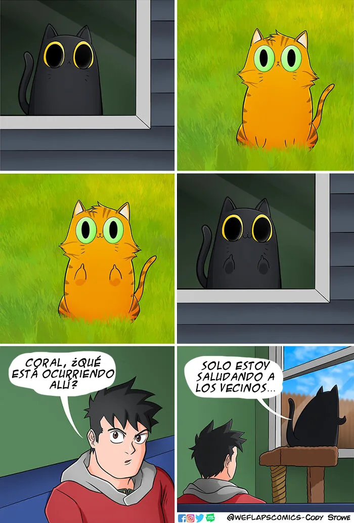 15 Divertidos cómics que ilustran la realidad de vivir con un gato