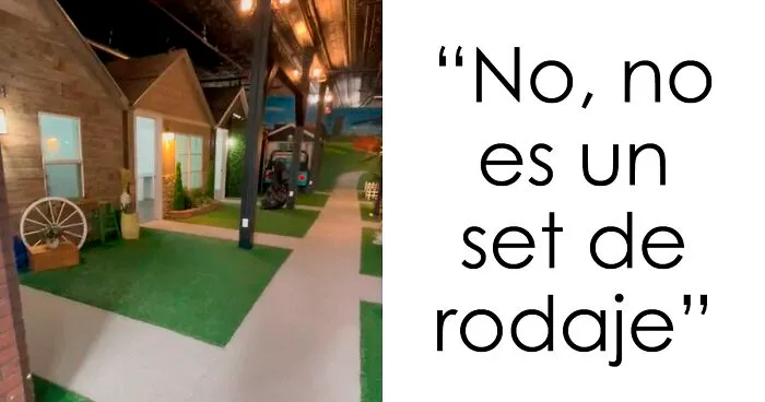 Cuando tu jefe les construye a todos sus propias casitas: TikToker muestra las extravagantes oficinas en las que trabaja