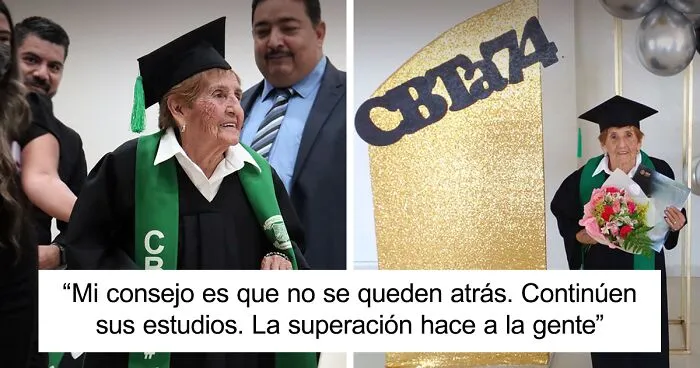 Esta anciana mexicana graduándose de bachillerato es lo más inspirador que verás hoy