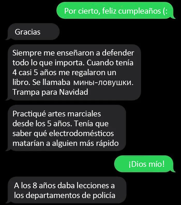 Mensaje de alguien que conozco y que ayer cumplió 39 años... Sólo intentaba jugar a Dragones y Mazmorras con amigos
