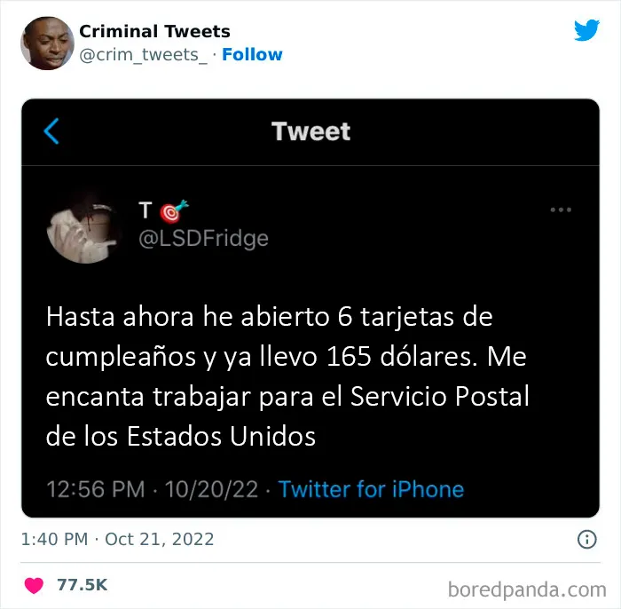20 Tuits "criminales" que inevitablemente te harán reír aunque no debas