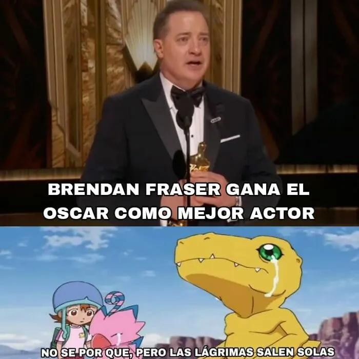 Brendan Fraser gana un Oscar e internet se inunda de emotivos memes y reacciones celebrándolo