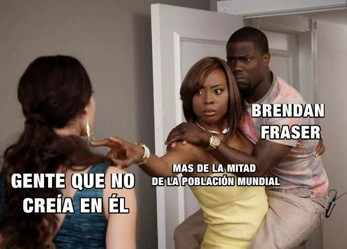 Brendan Fraser gana un Oscar e internet se inunda de emotivos memes y reacciones celebrándolo