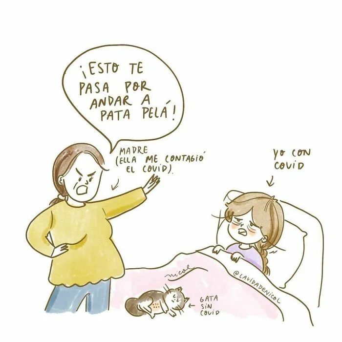 Esta ilustradora chilena crea divertidos cómics sobre la vida que te resultarán familiares