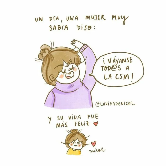 Esta ilustradora chilena crea divertidos cómics sobre la vida que te resultarán familiares