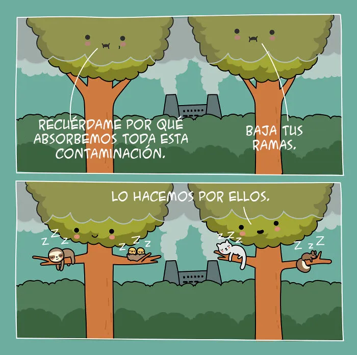 15 Cómics muy inspiradores sobre problemas medioambientales