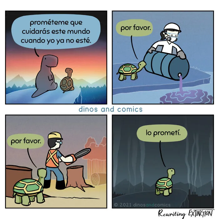 15 Cómics muy inspiradores sobre problemas medioambientales