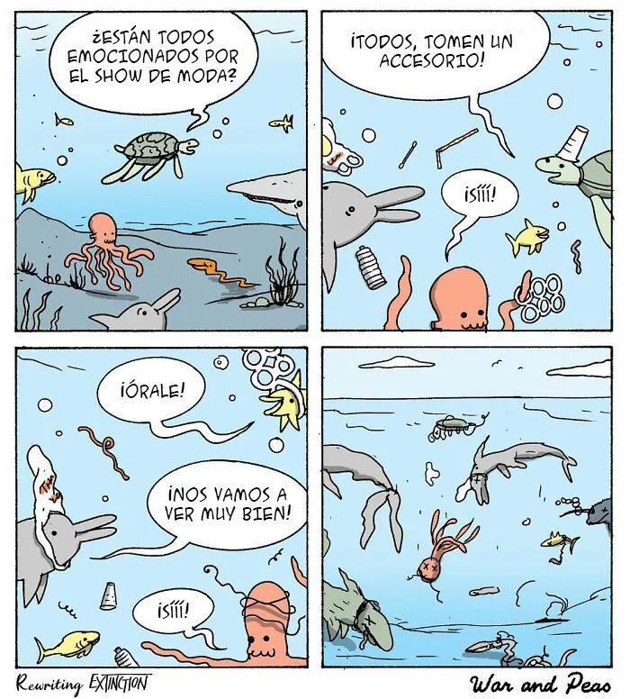 15 Cómics muy inspiradores sobre problemas medioambientales