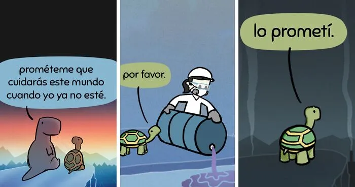 15 Cómics muy inspiradores sobre problemas medioambientales