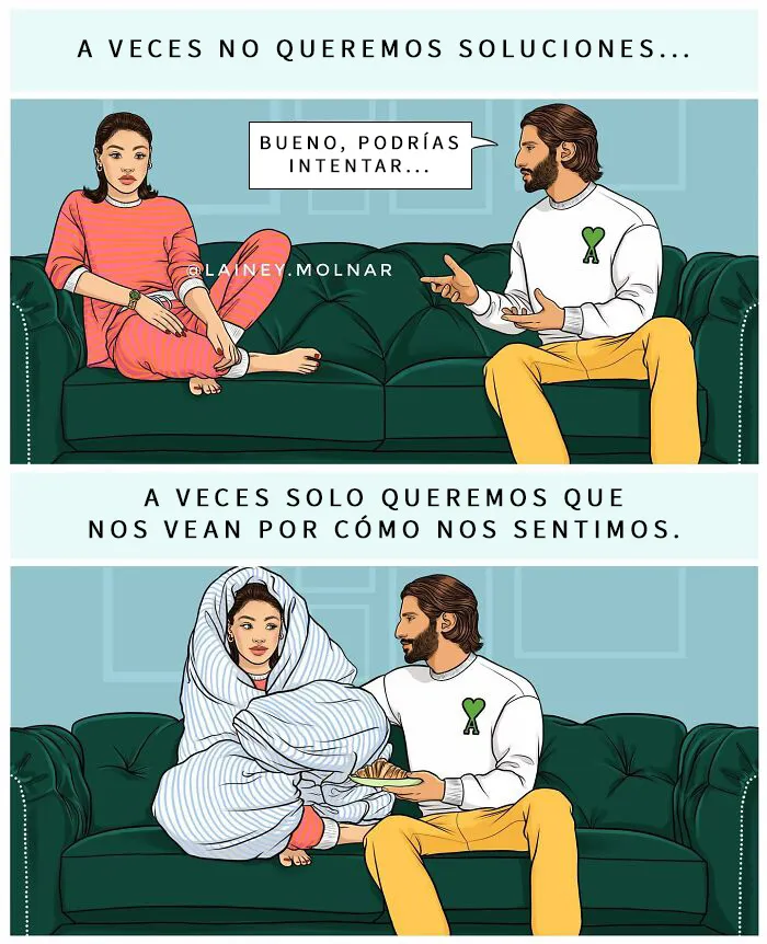 15 Nuevos y honestos cómics que muestran las presiones sufridas por las mujeres, por Lainey Molnar