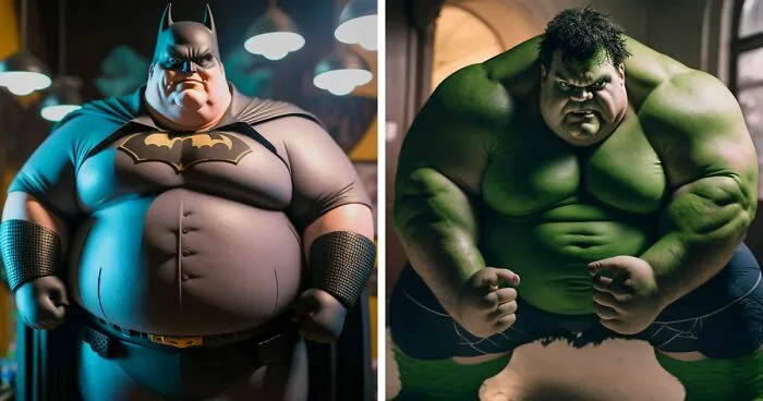 30 "Grandes" superhéroes y villanos en sentido literal, según la IA