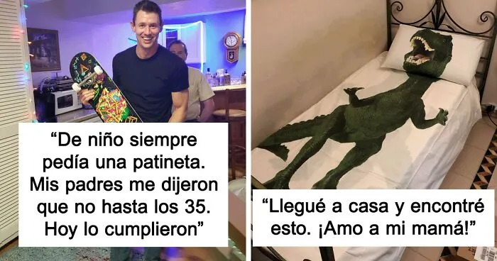 30 Padres tan geniales como divertidos que aún tratan a sus hijos como si fueran pequeños