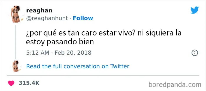 20 Tuits divertidos de personas que están sin blanca y se ríen a pesar de todo