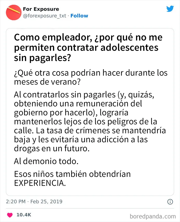 20 Frustrantes ejemplos de esas personas que ofrecen “visibilidad y publicidad” a cambio de un trabajo