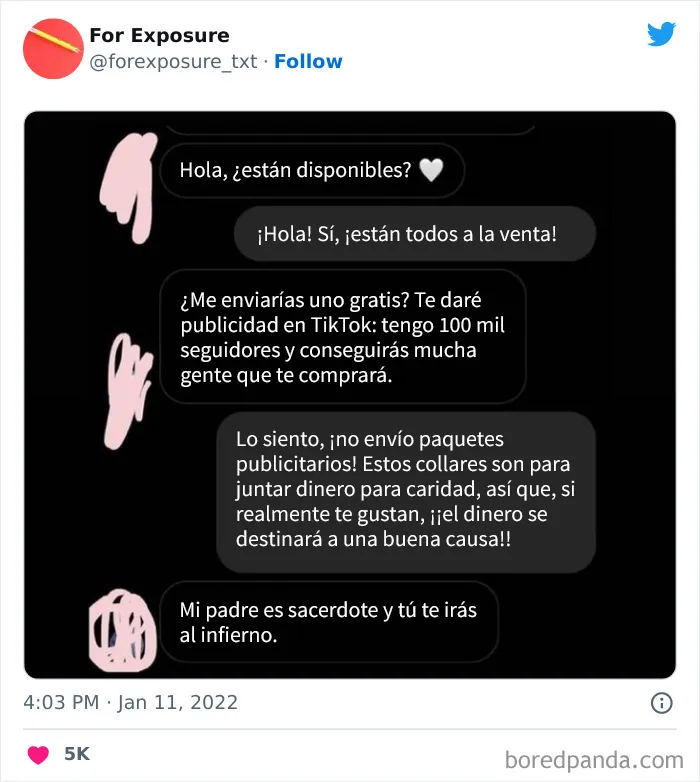 20 Frustrantes ejemplos de esas personas que ofrecen “visibilidad y publicidad” a cambio de un trabajo